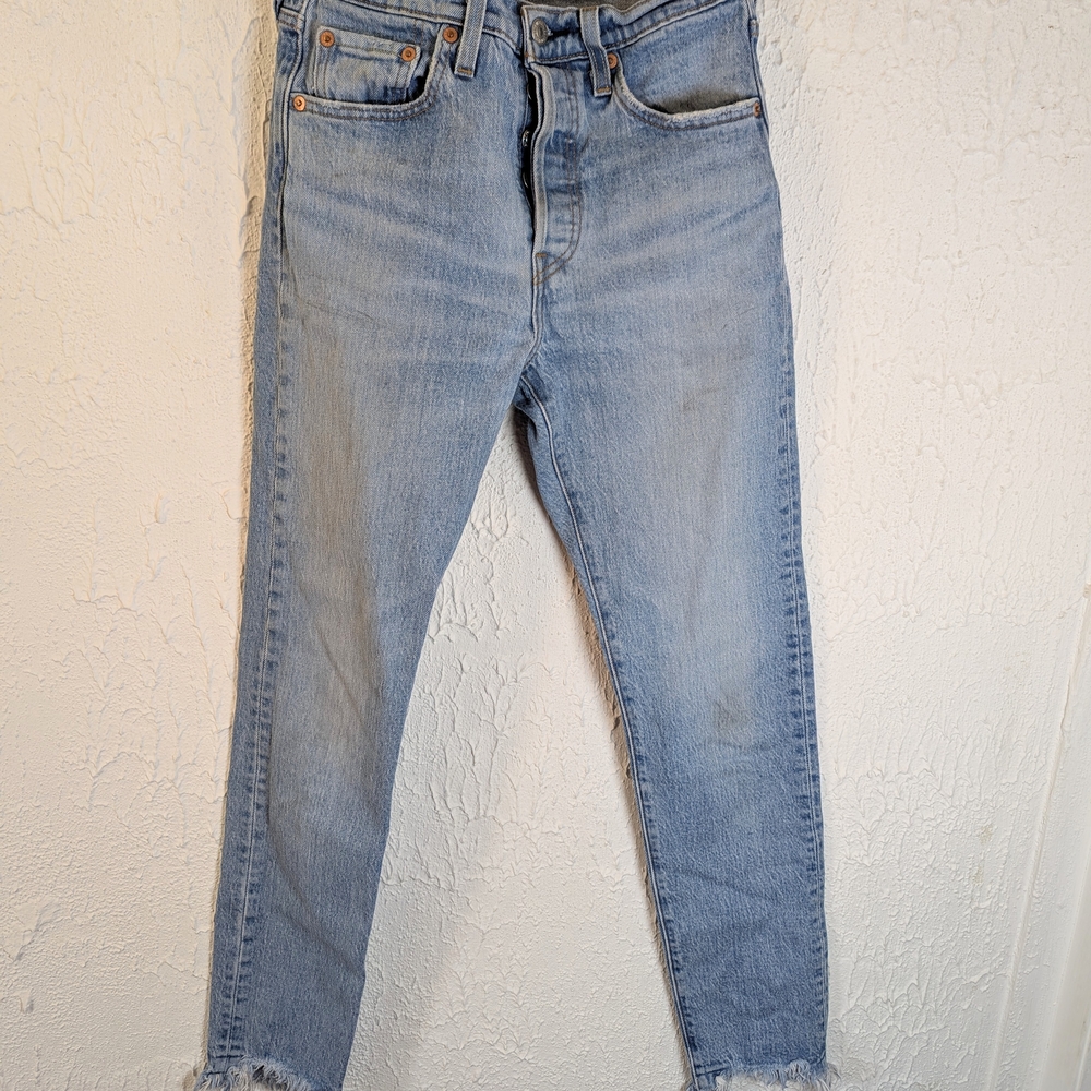 Levi's Blue Ankle Cropped Jeans